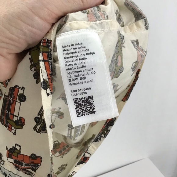 KAVU Dream Van Urban Outfitters Button-UP Short Sleeve Shirt Size Medium - Picture 4 of 8